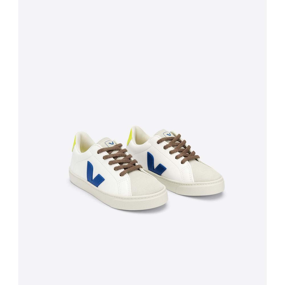 Veja ESPLAR LACES CHROMEFREE Joggesko Barn White/Blue | NO 831FDN